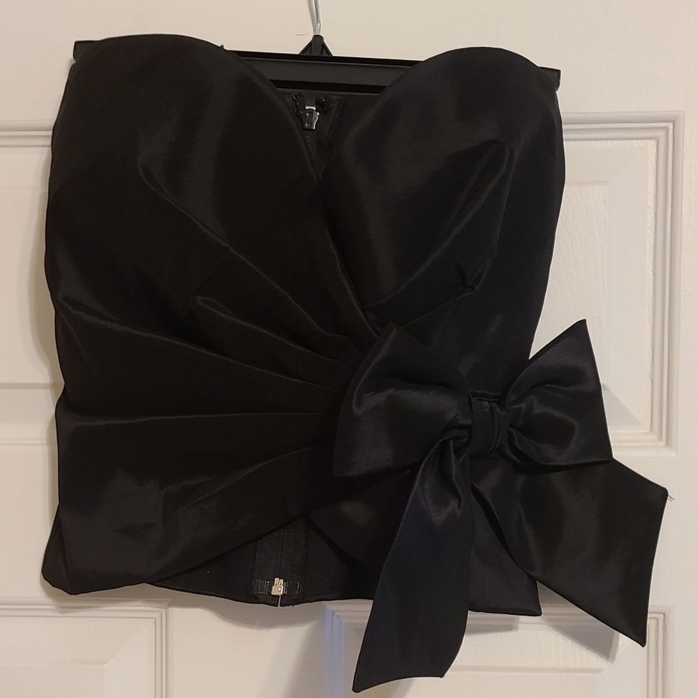 Tadashi Shoji Formal Tube Top, Size 6, Black